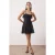 TRENDYOLMİLLA Dames Zwart Effen Kort / Mini Mouwloos Gala Skater Jurken
