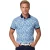 blauwe Baileys polo geprint katoen