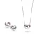 Orphelia Dames 925 Zilveren Set: Ketting-Pendant + Oorbellen – Zilver SET-5020