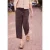 Street One Studio Dames Mid Waist Broek met rechte pijpen in een Loose Fit pasvorm in Paars