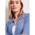 Street One Dames Shirt met korte mouwen en knoopsluiting in Blauw