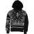 Dolce & Gabbana Zwarte Bandana Kapuzensweater voor Mannen