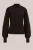 WE Fashion – Dames gebreide trui met structuur – Regular fit – Donkerbruin – Biologisch katoen –