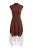 TRENDYOLMİLLA Dames Bruin Colorblock Maxi Kort A-lijn Jurken