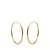KARMA Jewelry gold plated oorbellen Plain Ø 1,4 cm