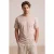 TRENDYOL MAN Heren Beige Slogan Kort Oversized T-shirts