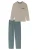 SCHIESSER Pyjama lang ‘Comfort Nightwear’  lichtbruin / petrol