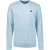 No Excess Pullover Crewneck Solid Knit Dusty Blue