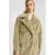 QS faux fur jas lichtkaki