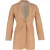 Victoria Beckham Enkele-Geknoopte Blazer in Bruin Katoen
