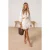 TRENDYOLMİLLA Dames Wit Effen Kort / Mini Basic Skater Rokken