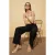 Dames Gestreepte Wijde Pantalon