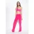 PINKO Porfiria Pantalone Neoprene Fluido Raspberry Red