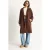 Oversized Midi Trenchcoat met Sjaalkraag