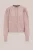 WE Fashion – Dames vest van wolmix met gouden knopen – Regular fit – Lichtroze –