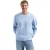 No Excess Sweater crewneck bonded melange blue