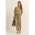 Expresso wide leg broek travelstof kakigroen