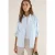 Cecil Dames Gestreepte seersucker blouse in Blauw