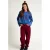 LOOXS 10sixteen 10sixteen colour barrel jeans met borduursels – donkerrood