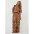 AMAYA Amsterdam high waist gebloemde broek broderie bruin