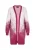 faina Gebreid vest  donkerroze / wolwit