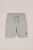 WE Fashion – Jongens regular fit sweatshort met embroidery – Regular fit – Lichtgrijs gemeleerd – Katoen –