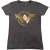 Wonder Woman Dames/dames Film Logo Fitted T-shirt (Houtskool)