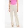 Protest wide leg regular waist broek ecru gebreid