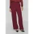 VILA high waist wide leg broek VIVARONE donkerrood