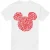 Disney Heren mickey mouse hart oren silhouet valentijnsdag t-shirt