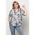 &Co Woman blouse met dierenprint blauw