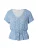 ABOUT YOU Blouse ‘Melika’  lichtblauw / zwart / wit