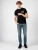 Les Hommes T-shirt Mannen zwart