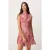 TRENDYOLMİLLA Dames Meerkleurig Abstract Kort / Mini Mouwloos Asymmetrisch Jurken