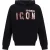 Dsquared2 Icon Scribble Logo Cool Fit Zwarte Hoodie