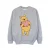 Disney Meisjes Winnie The Pooh Sweatshirt met hartjesogen (Sportgrijs)