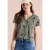 Cecil Dames Shirt met gespleten hals en paisleypatroon in Groen