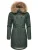 Ragwear Winterparka ‘Tawny’  bruin / donkergroen