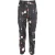 Isabel Marant broek met stippenprint, elastische taille en rechte pijpen in zwart katoen