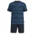 TOM TAILOR Pyjama kort  blauw / wit