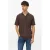 s.Oliver regular fit polo – donkerbruin