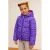 B.Nosy gewatteerde winterjas met print – paars