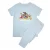 Disney Meisjes Kerstmis Crew Minnie Mouse Sterren Lange Pyjama Set (Babyblauw)