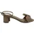 Miu Miu sandalen met strik en enkelbandje in beige lakleer