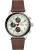 FOSSIL Analoog horloge  ivoor / bruin / zwart / zilver