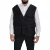 Zwart Geborduurd Vest in Utility-Stijl