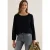 Cecil Dames Blouse in effen kleur in Zwart