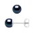 Stud Earrings Gekweekte parels 5-6mm Black Or White