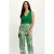 Morgan gebreide mouwloze top met ruches – groen