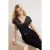 TRENDYOLMİLLA Dames Zwart Effen Kort Getailleerd Blouses